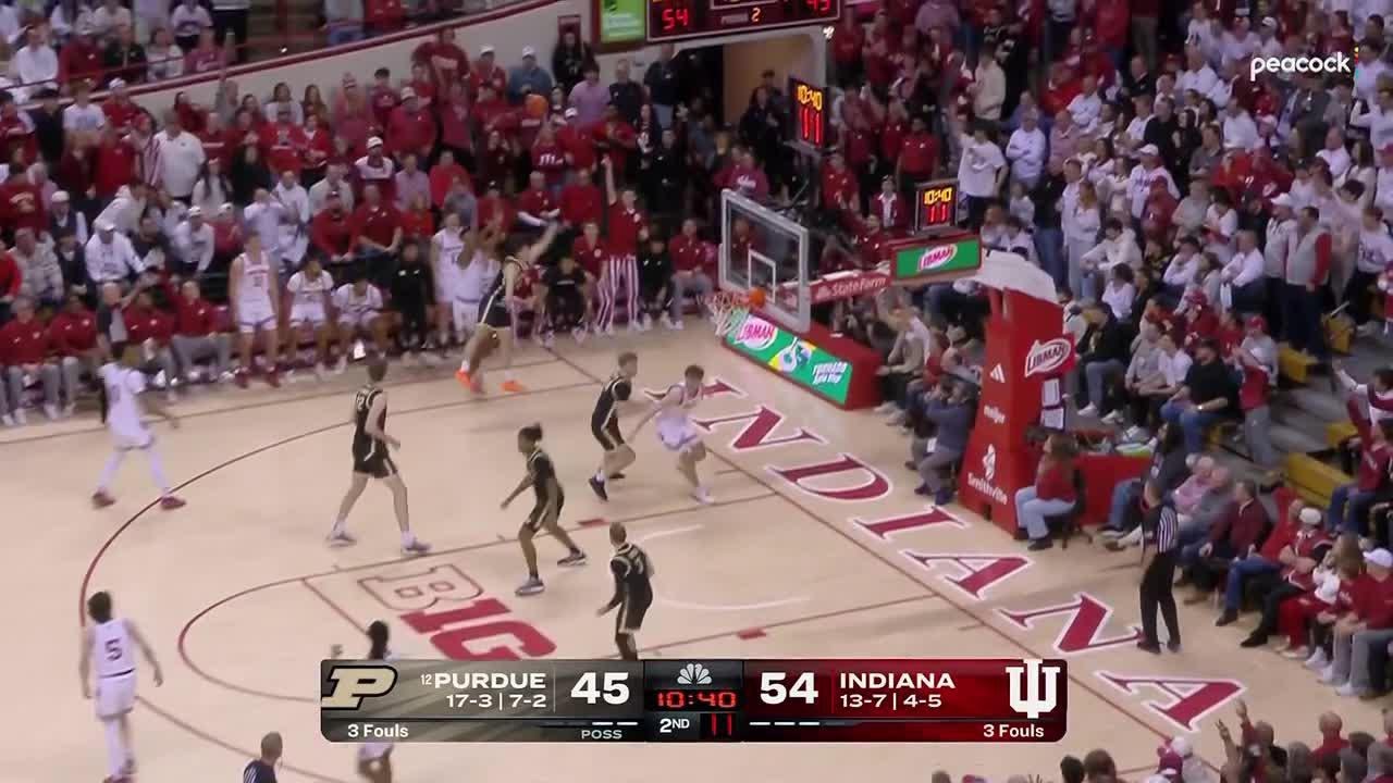 Nick Dorn Hits the Step Back Three vs. Purdue | Indiana Basketball