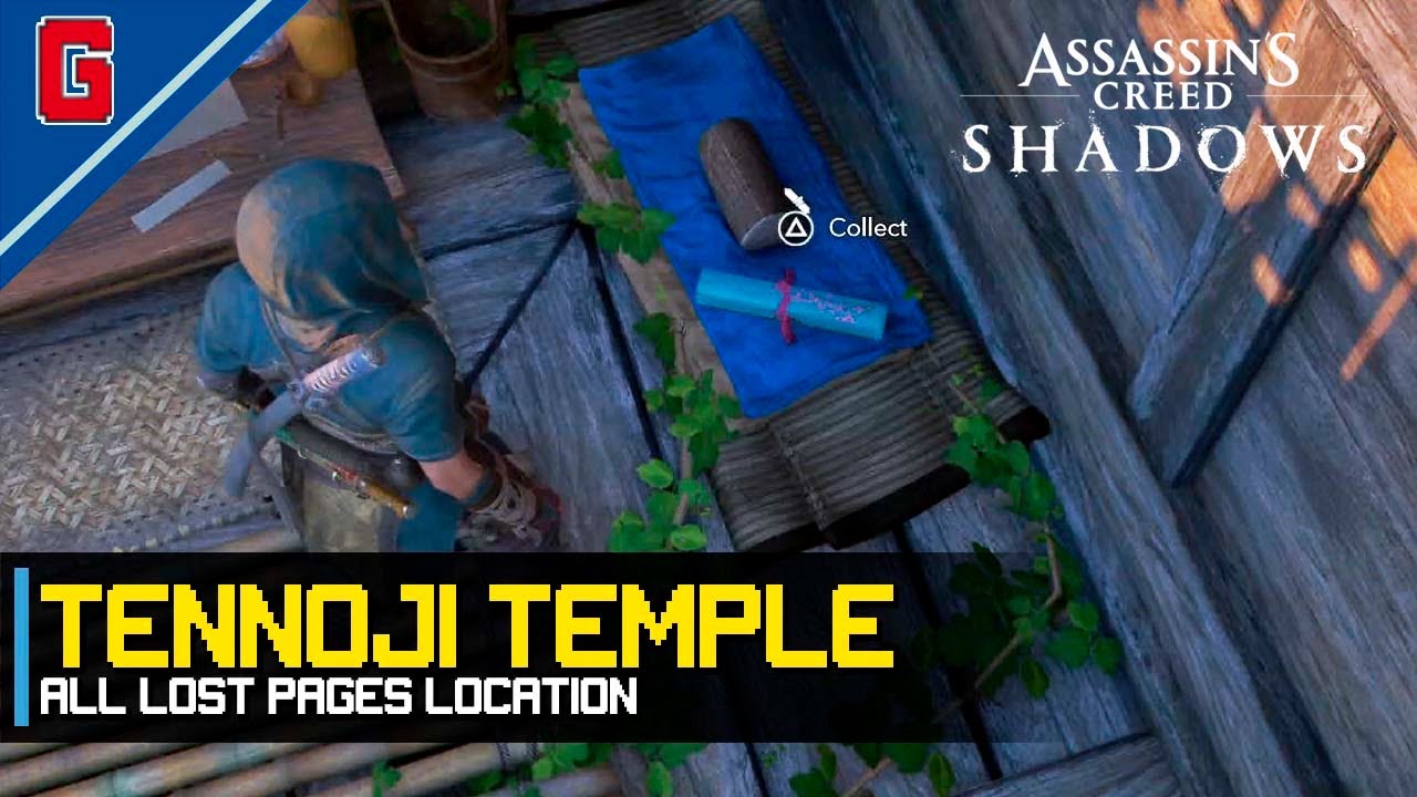 Assassin's Creed Shadows - All Tennoji Temple Lost Pages Locations
