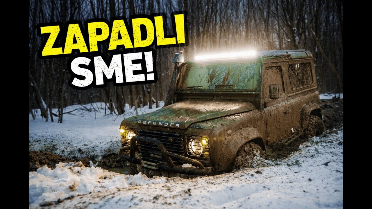 ZAPADLI SME v zimnom lese | OFFROAD s Defenderom