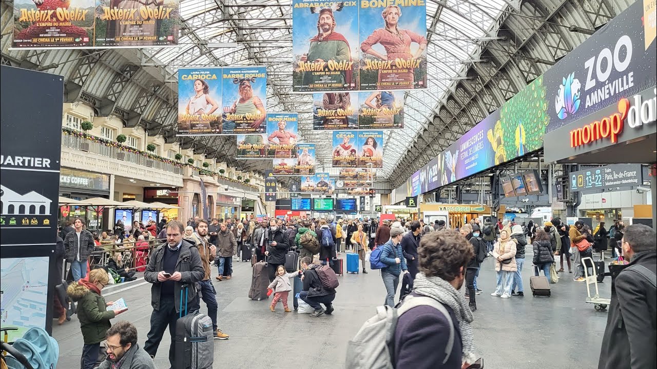 Paris Est | Gare de l’Est | Full Walking Tour | International Train Station