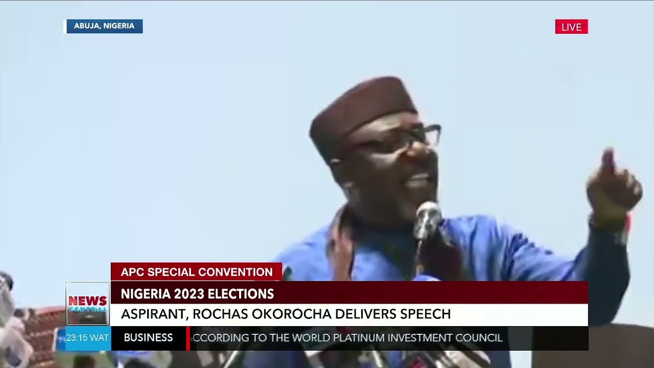 Rochas Okorocha Delivers Speech At The APC Primary