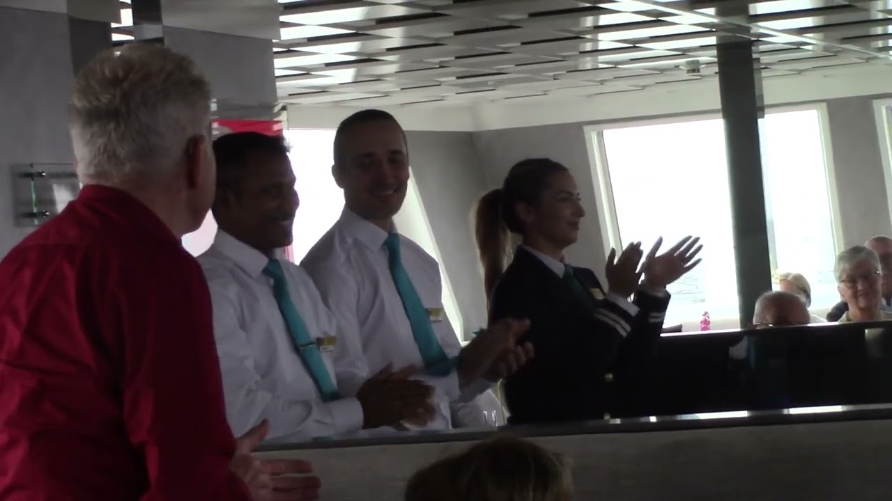 Voorjaarscruise 2024: maandag 6 mei ontvangst aan boord van de MS Otello onderweg naar Hoorn.