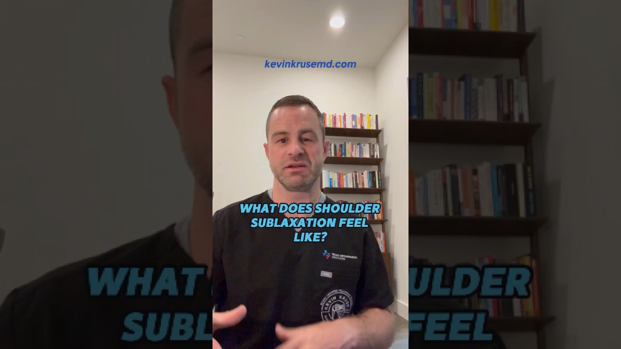 What Does Shoulder Subluxation Feel Like #subluxation #orthopaedicsurgeon