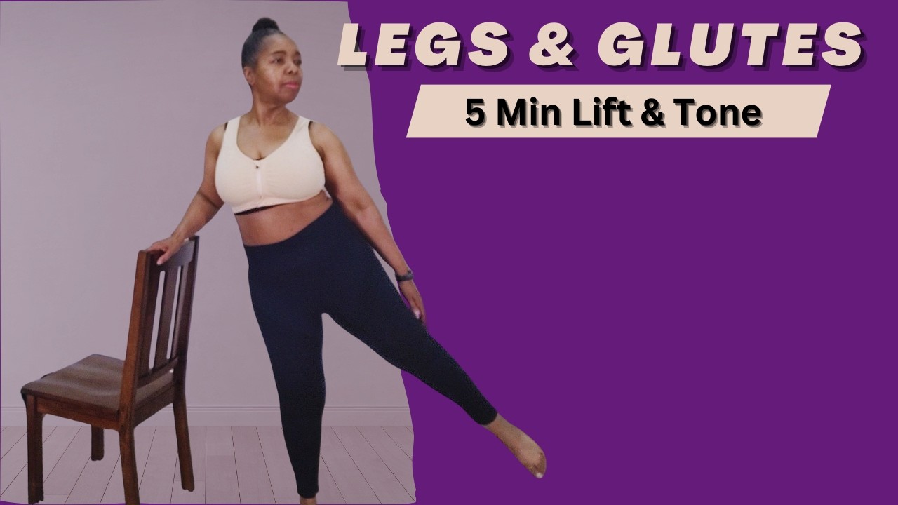 5-Min Legs & Glutes Workout Over 50 |Shape, Tone & Strengthen