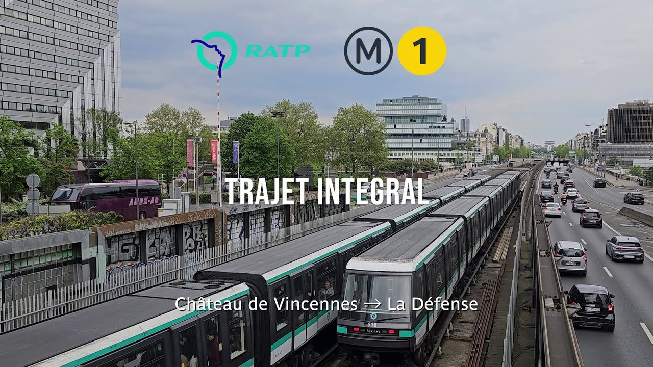 [RATP] Cab ride Ligne 1 - Trajet intégral en MP05