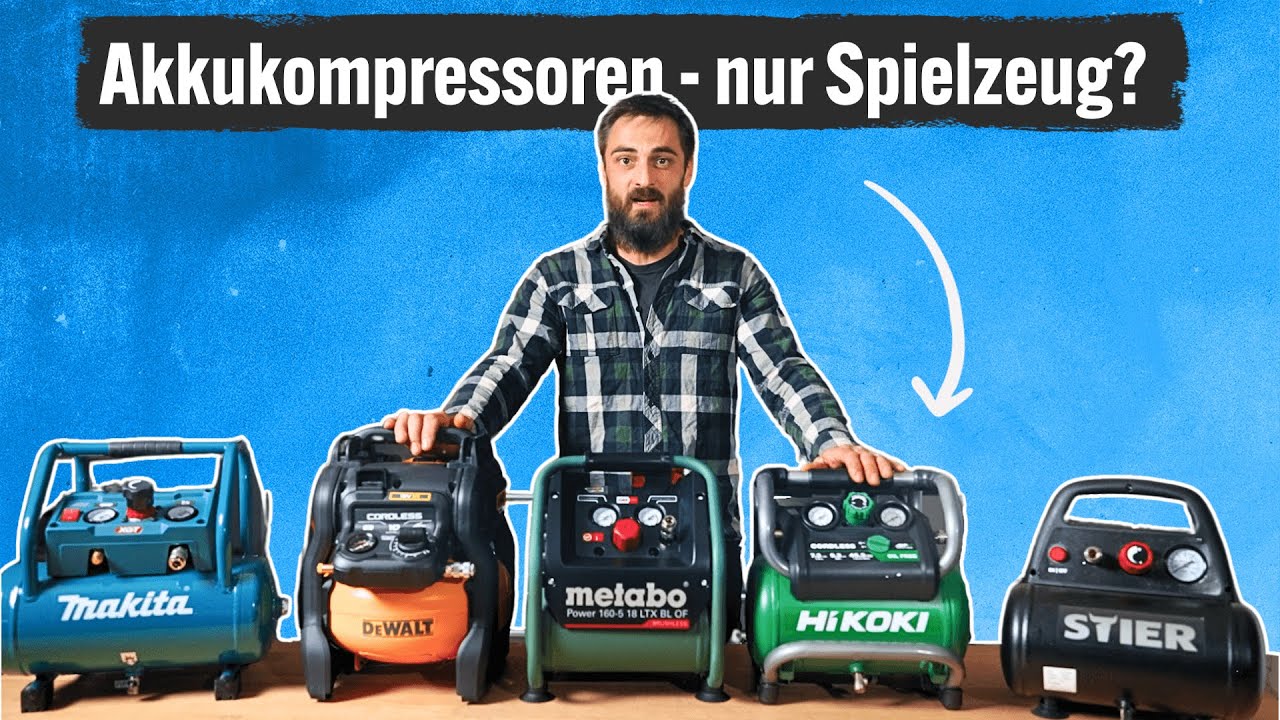 Reicht ein Akku-Kompressor für echte Handwerksjobs? Großer Test.