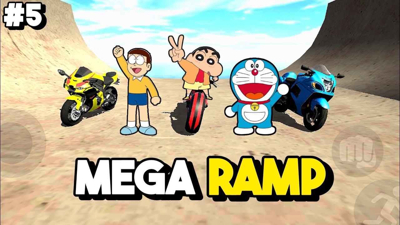 SHINCHAN 🤩 DORAEMON 🔥 NOBITA 🤯 MEGA RAMP CHALLANGE'S 