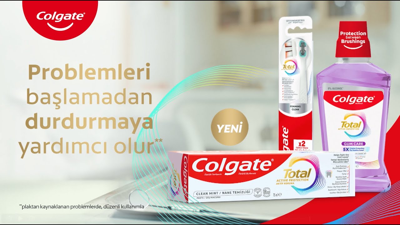 Yeni Colgate Total sistemiyle tanışın!