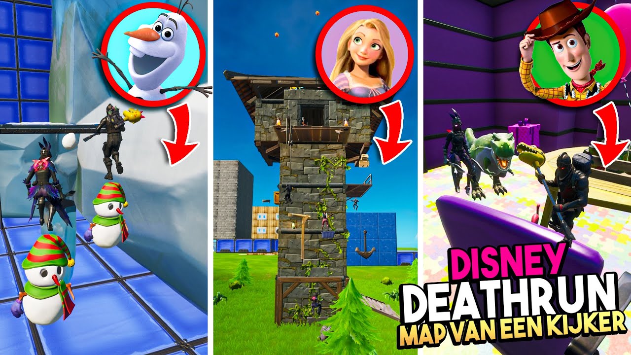 DISNEY DEATHRUN!! - Fortnite Map van een kijker #136