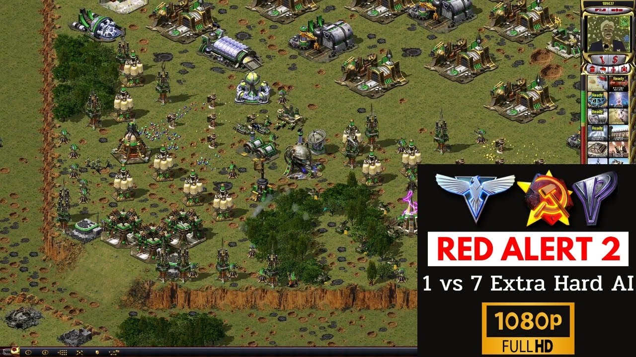 Red Alert 2 Yuri's Revenge | Pedro Pascal Map | 1 Yuri vs 7 Hard AI I Start with 2500 Credits