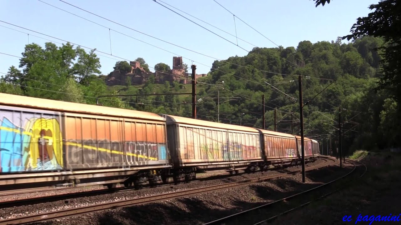SNCF-Hauptstrecke Vogesenquerung: Kanal bei Arzviller und Lutzelbourg im Juli 2015