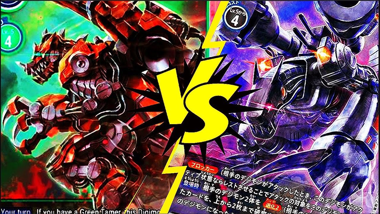 DIGIMON CARD GAME 2020: DE-VOLVE BLACK VS. RUSTYTYRANNOMON GREEN - GAMEPLAY
