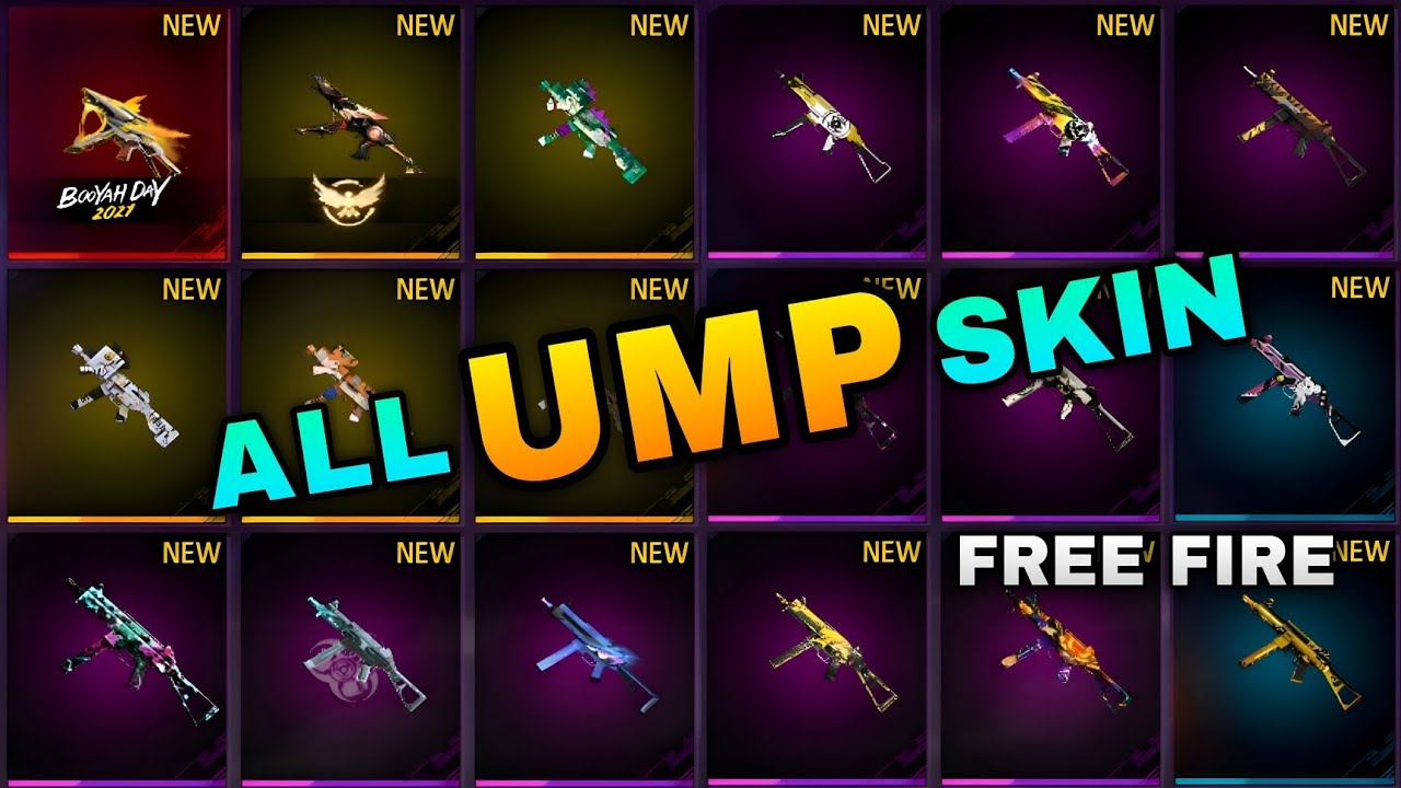 FREE FIRE ВСЕ ОБЛИКИ ОРУЖИЯ UMP || ВСЕ ОБЛИКИ ОРУЖИЯ UMP В FREE FIRE || FF ВСЕ ОБЛИКИ ОРУЖИЯ UMP