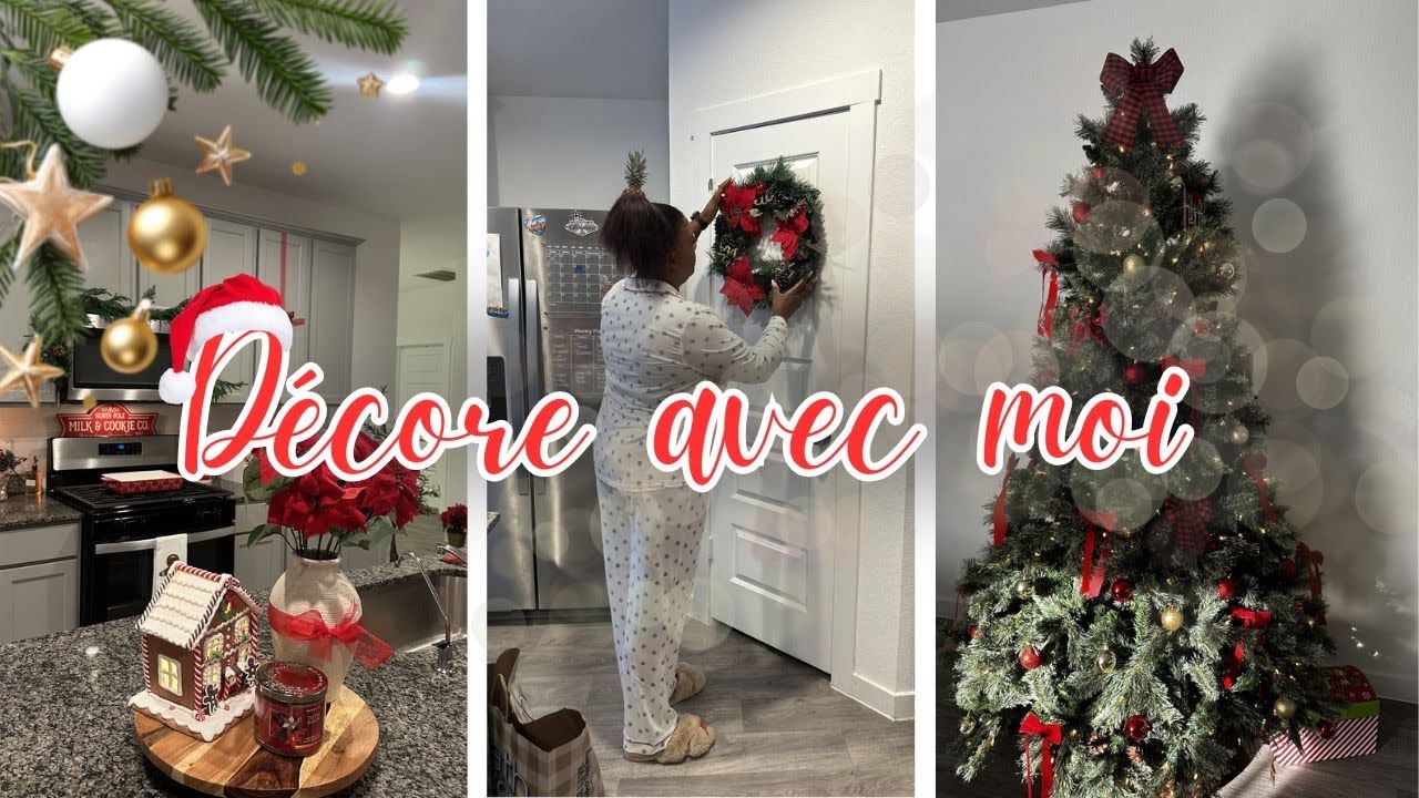 🎄 CHRISTMAS HOME DECOR VLOG | Déco 🏡 pour Noël aux USA 🇺🇸 | Installation + Mini House Tour