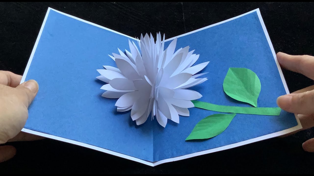 EASY DIY FLOWER POP UP CARD l MOTHER DAY POP UP CARD I DIY PAPER CRAFTS