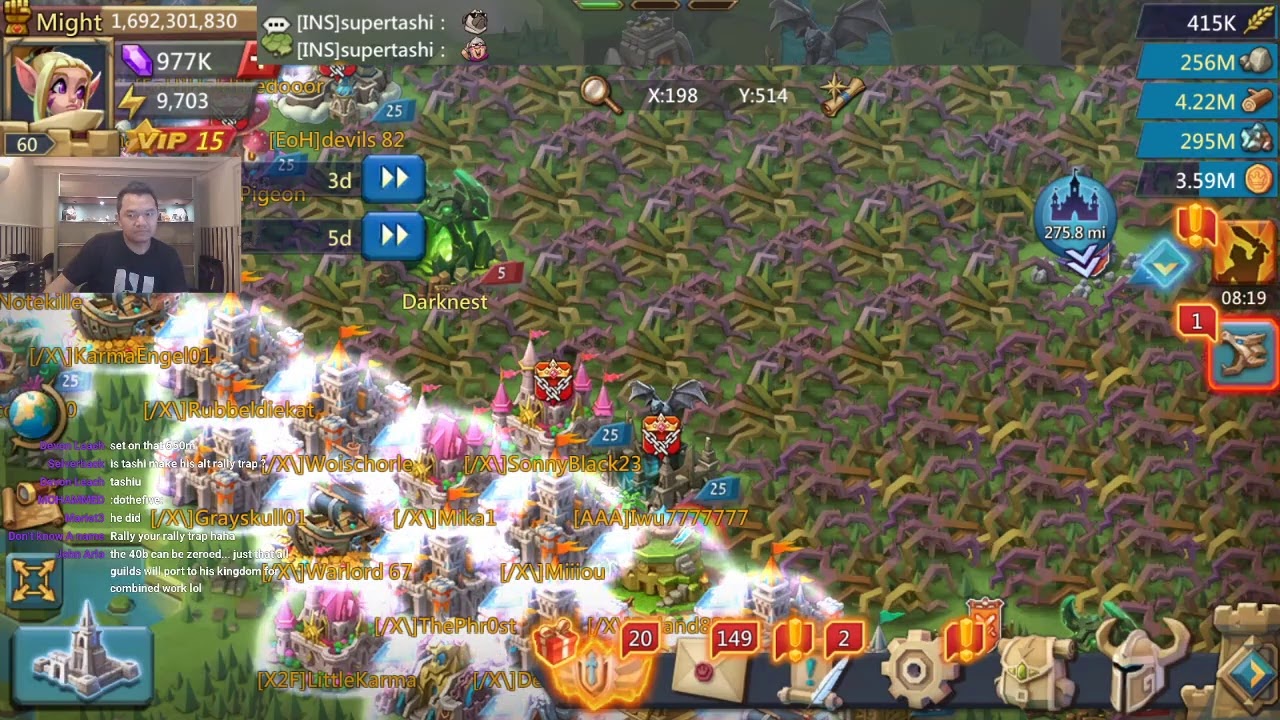 Lords Mobile - K622 RALLY PARTY WITH INS, SGE, HaH, KM!, REL, A83, EoH, & S\W