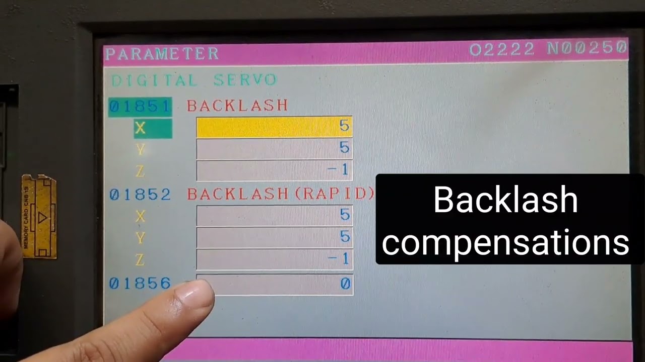 CNC machine parameter #fanuc #cnc