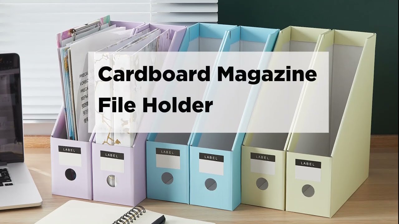 Y YOMA Cardboard Magazine File Holder