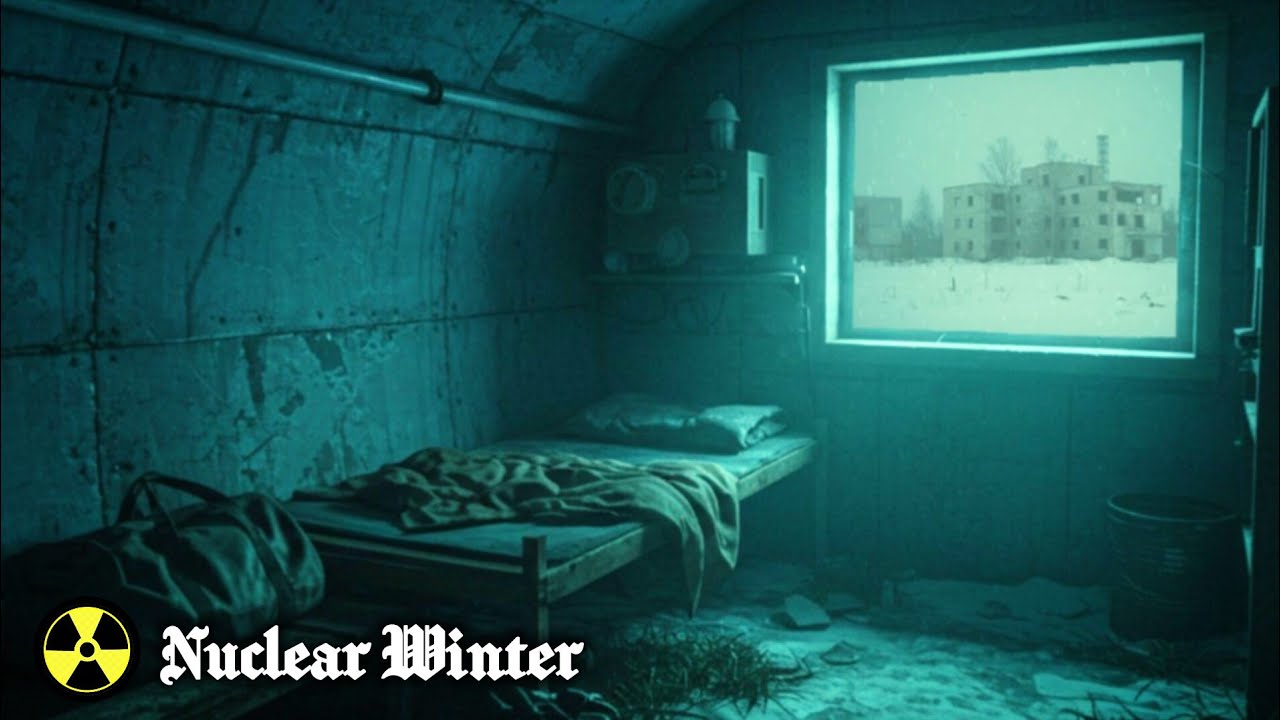 ❄️ Nuclear Winter Soundscape | Post-Apocalyptic Bunker & Survival Shelter in a Radioactive Snowstorm