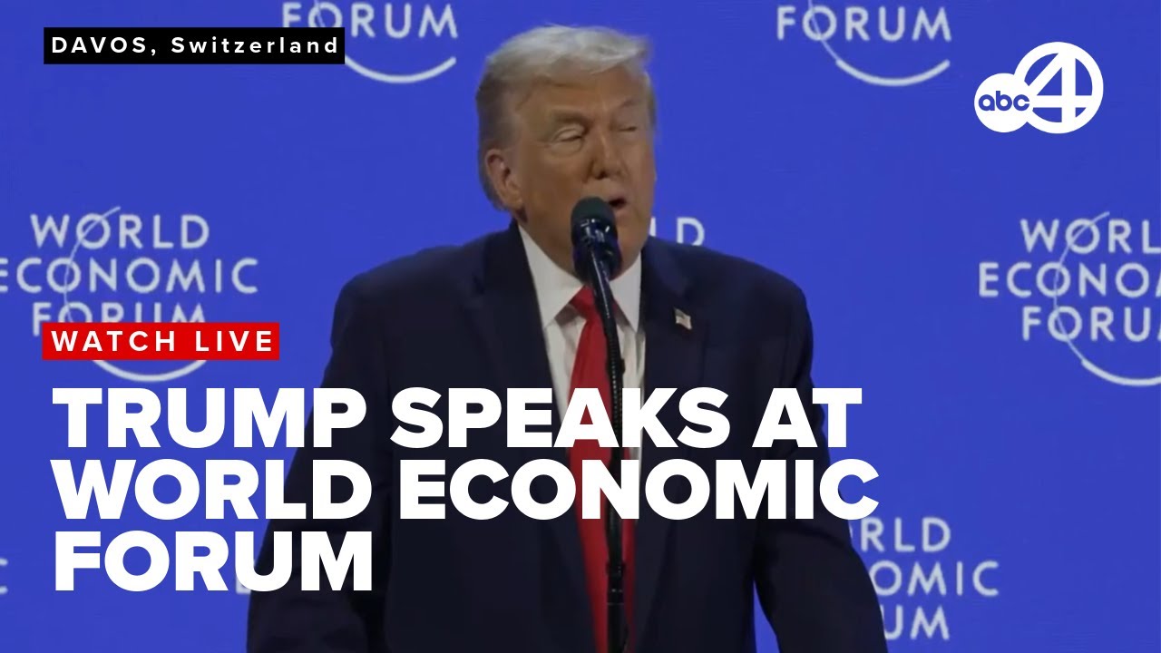 LIVE: Trump to speak at the World Economic Forum in Davos, Switzerland