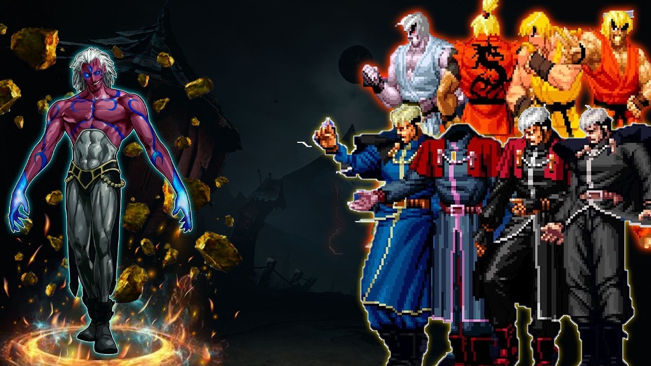 [KOF Mogen] Темный босс Магаки против дракона Кена, команда Геница