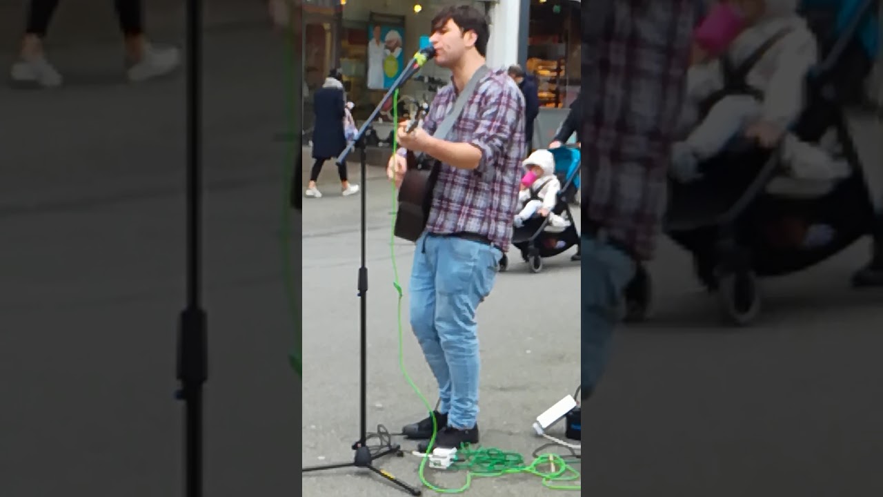 Busker in Sutton London