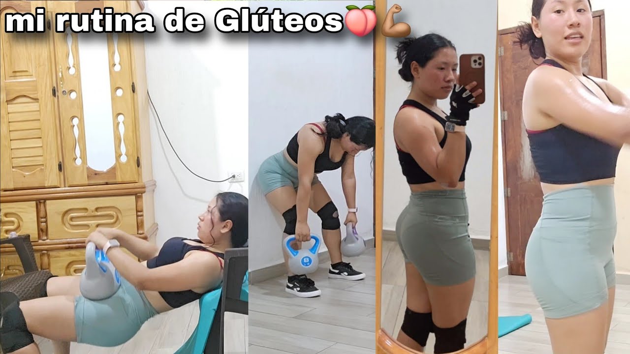 Mi RUTINA DE GLÚTEOS DESDE CASA🏡, estos son los ejercicios que hago, inicio de semana