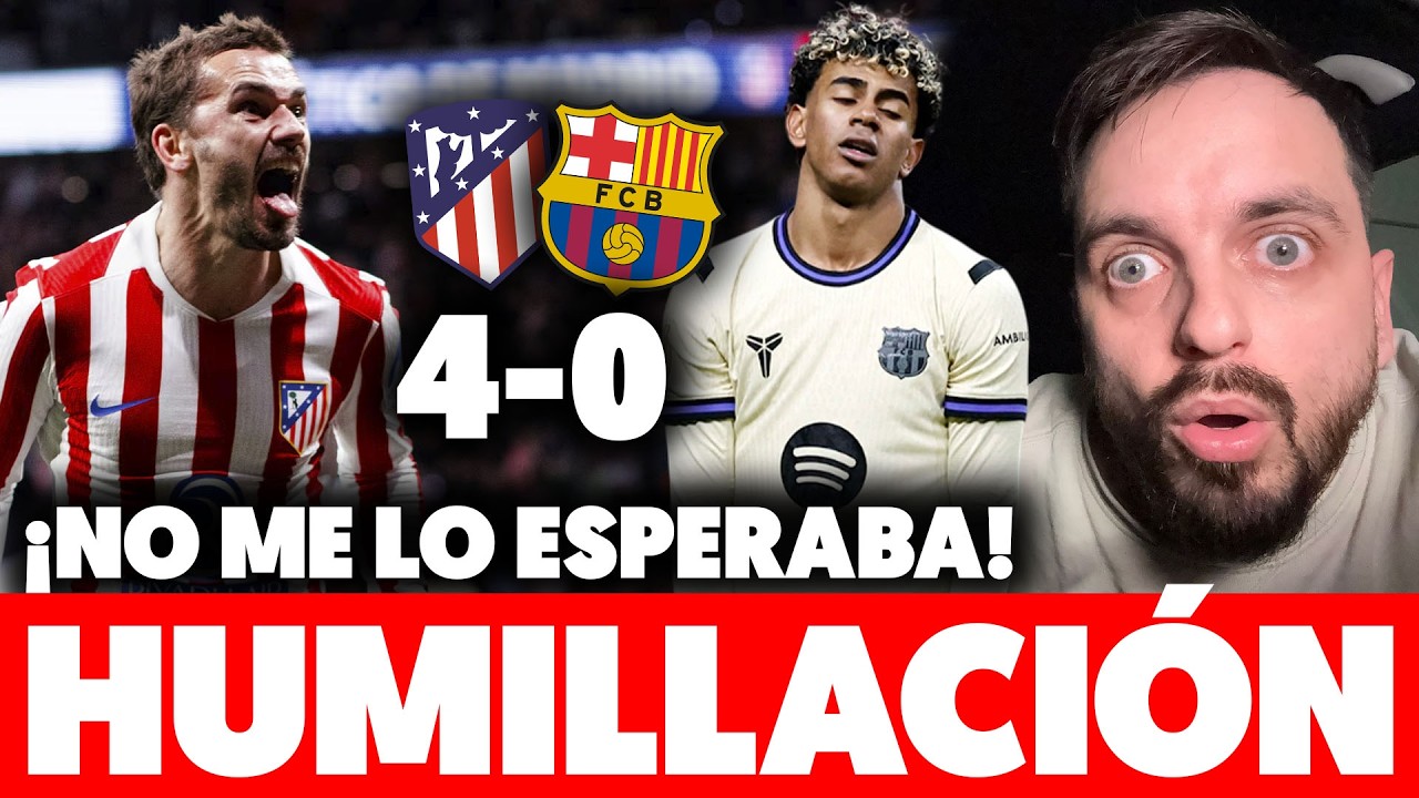 💥¡¡INCREÍBLE 4-0!! un BARÇA IRRECONOCIBLE CAE HUMILLADO ante el ATLETI en SEMIFINALES · ¿REMONTADA?