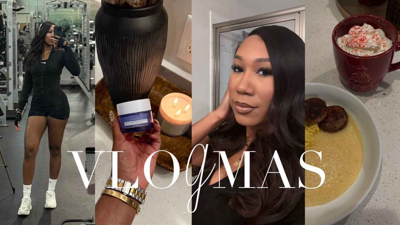 VLOGMAS | ВСТУПЛЕНИЕ, ПРОДУКТИВНАЯ УТРЕННЯЯ РИТИНКА, ПОХОДИМ СО МНОЙ В СПОРТЗАЛ, 10-МИНУТНЫЙ МАКИ...