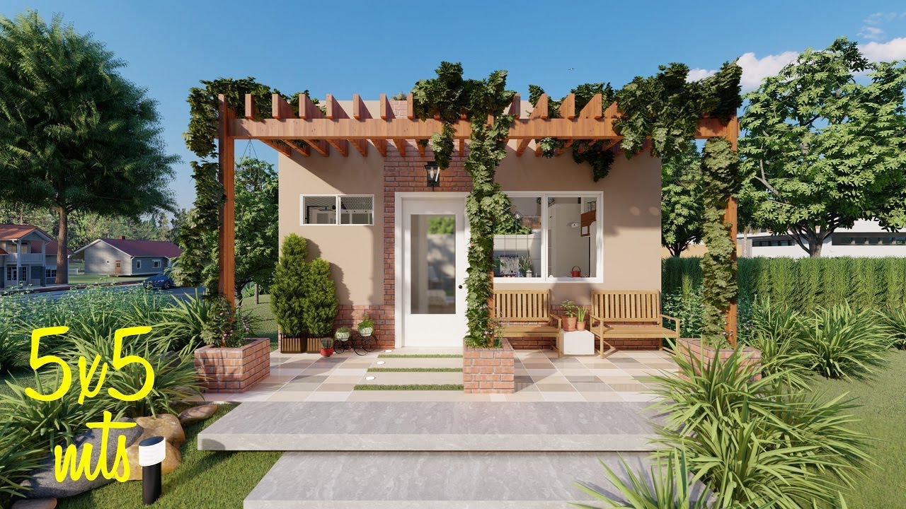 Casa de 5x5 metros | Planos de casas pequeñas