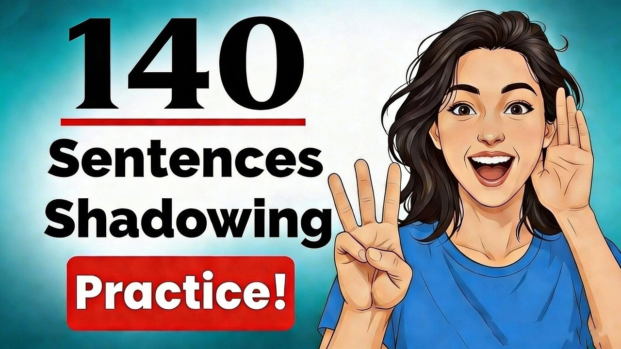 140 English Sentence Daily life Conversation Shadowing Practice (B1-C2) English Podcast