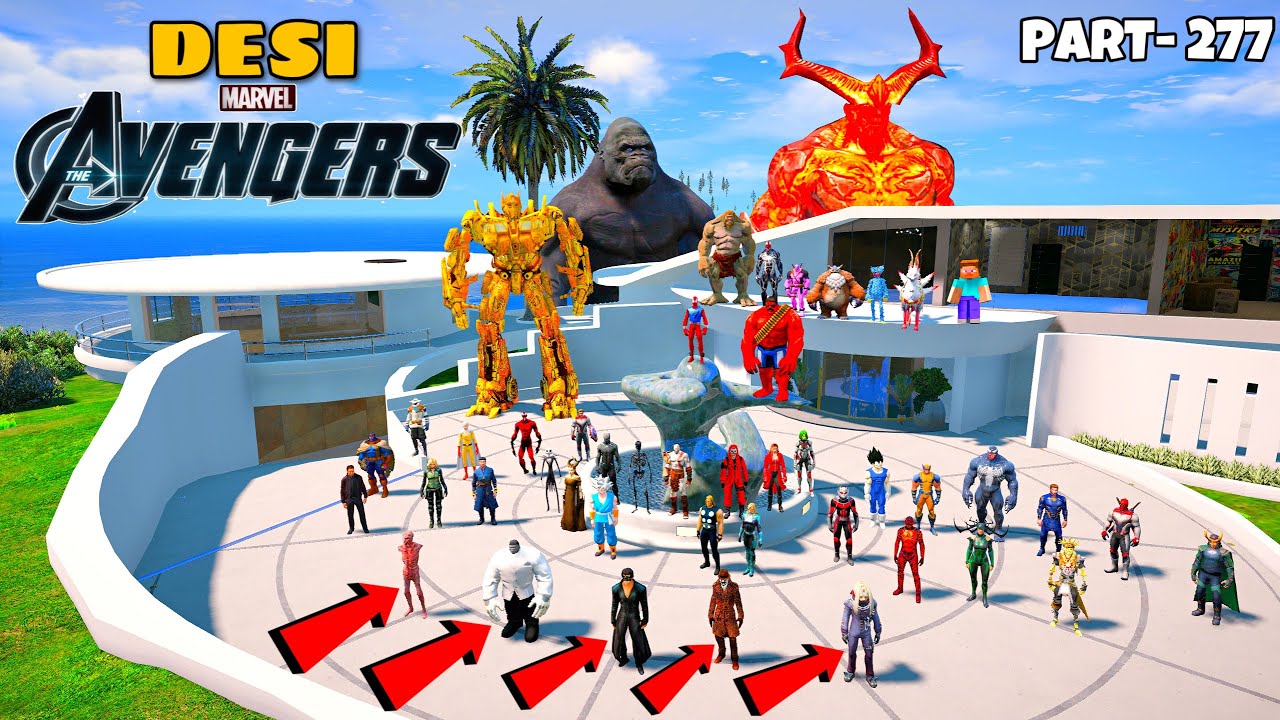 DESI Avengers BUT WHATEVER LOKI RED HULK & RED CRIMINAL DRAWS COMES TO REAL LIFE in GTA 5 | #277