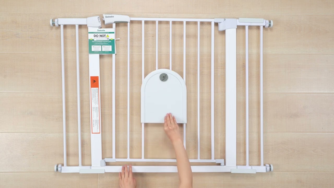 Installation: Babelio CatPrivilege Series A7 Baby Gate with Adjustable cat door