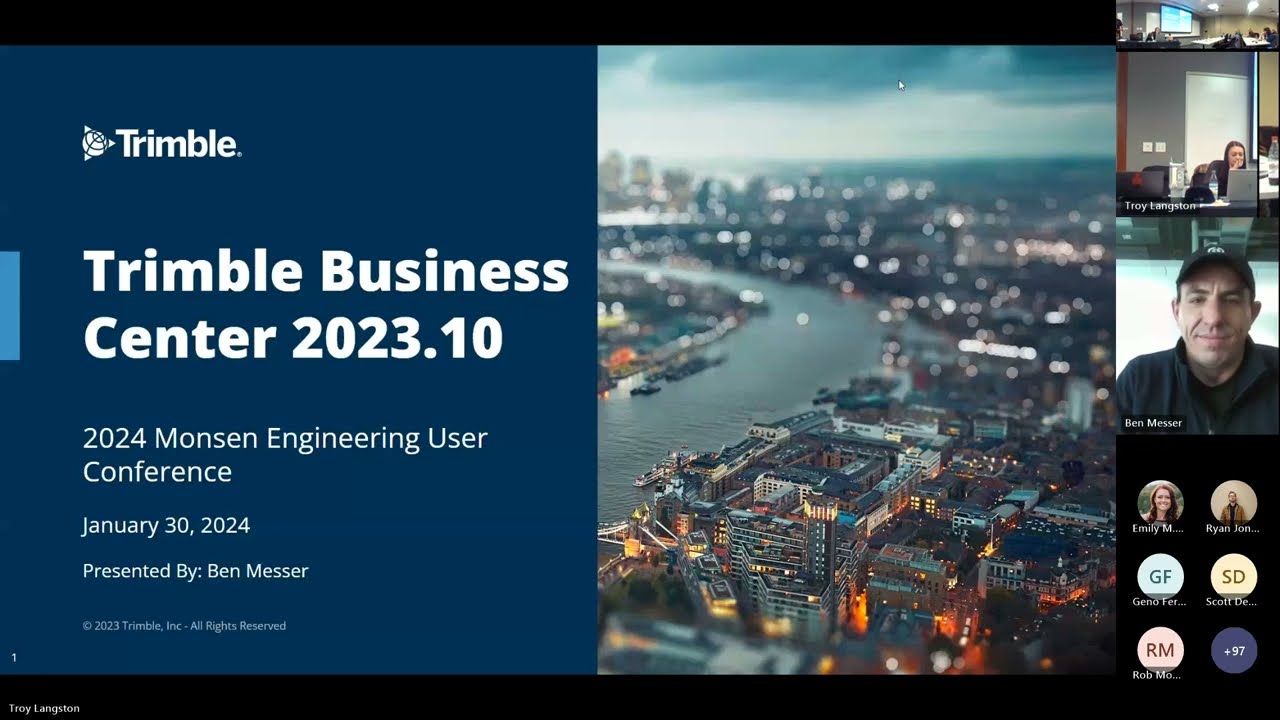 Trimble Business Center improvements 2023.10