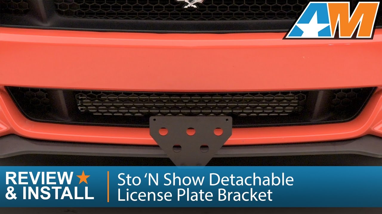 Обзор и установка переднего кронштейна номерного знака Mustang Sto N Sho 2015-2017 (GT, V6, EcoBoost)