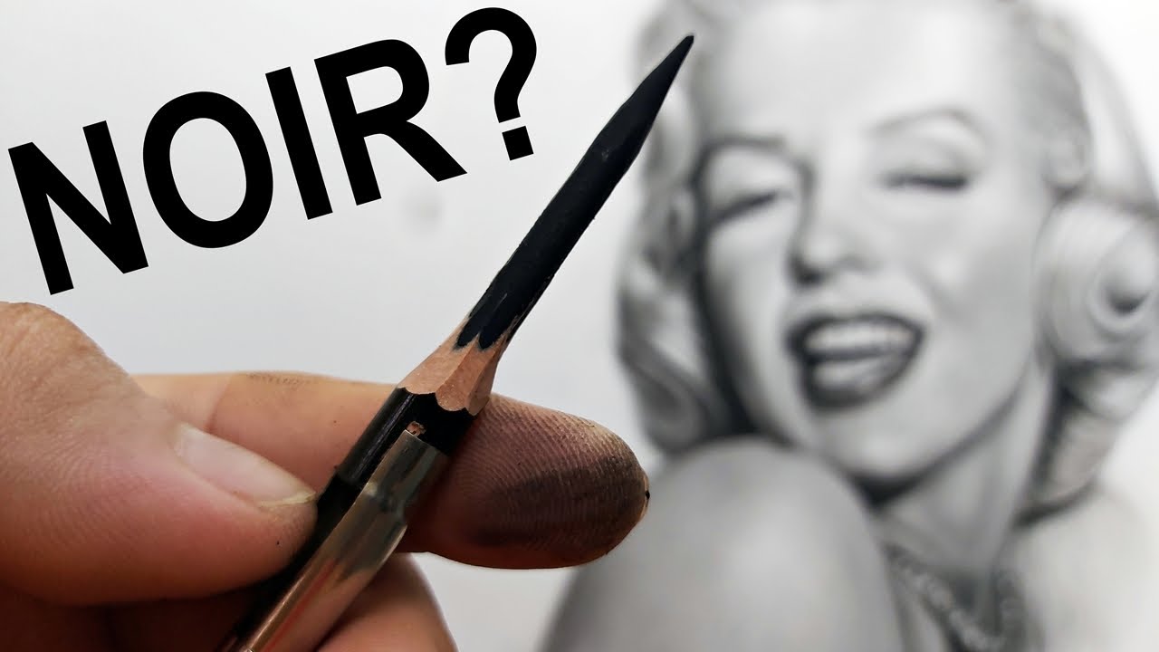 NOT Charcoal Nor Graphite but Very DARK! Realistic Pencil Portrait Drawing Tutorial