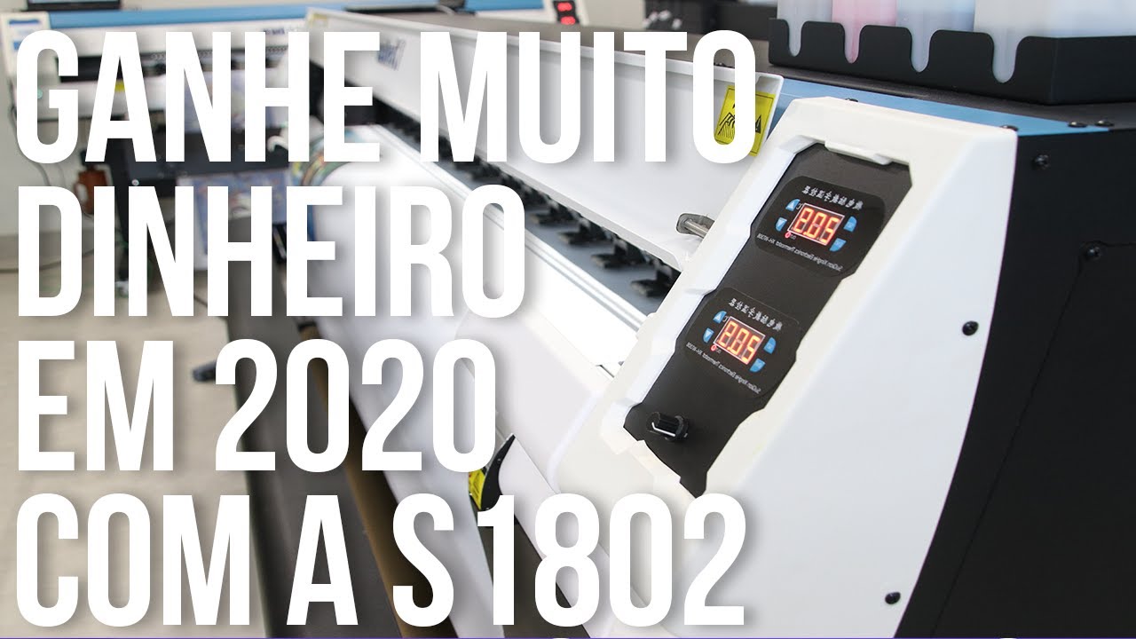Visutec | Plotter S1802 | Plotter S1802 - Impress&atilde;o em lona fosca de 1,80