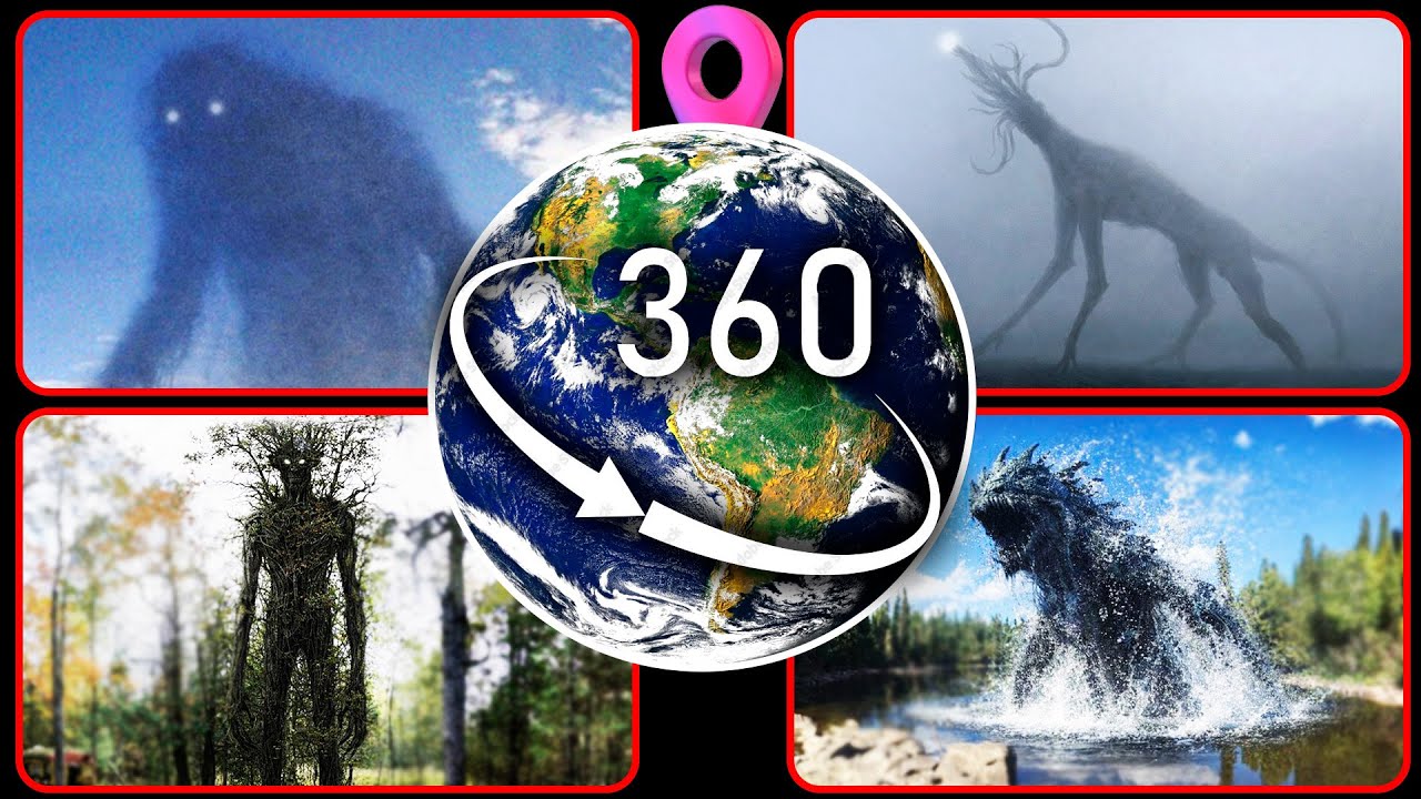 TOP 4: Colossal Terrifying Creatures Spotted on Google Earth! — VR 360°