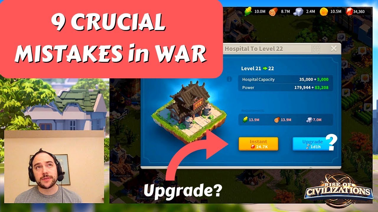 9 CRUCIAL MISTAKES in WAR | Rise of Kingdoms (ROK)