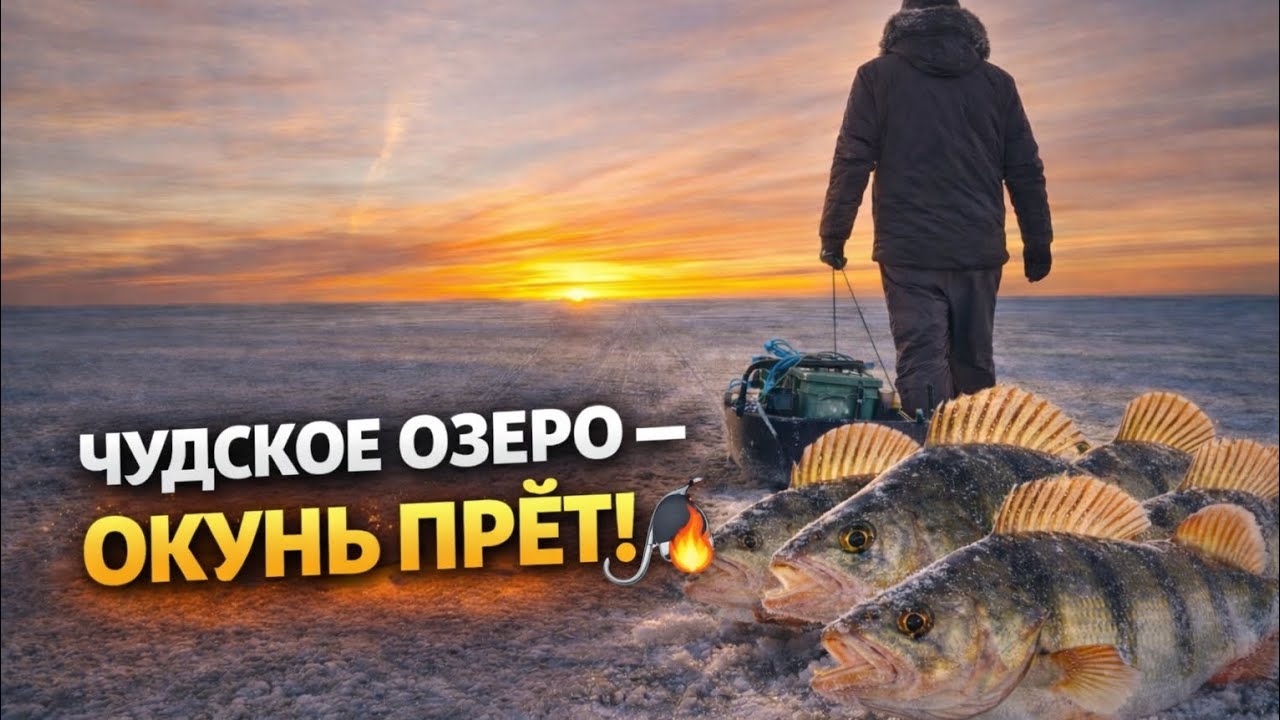 СУМАСШЕДШИЙ КЛЁВ ОКУНЯ! Рыбалка на Чудском озерe💯