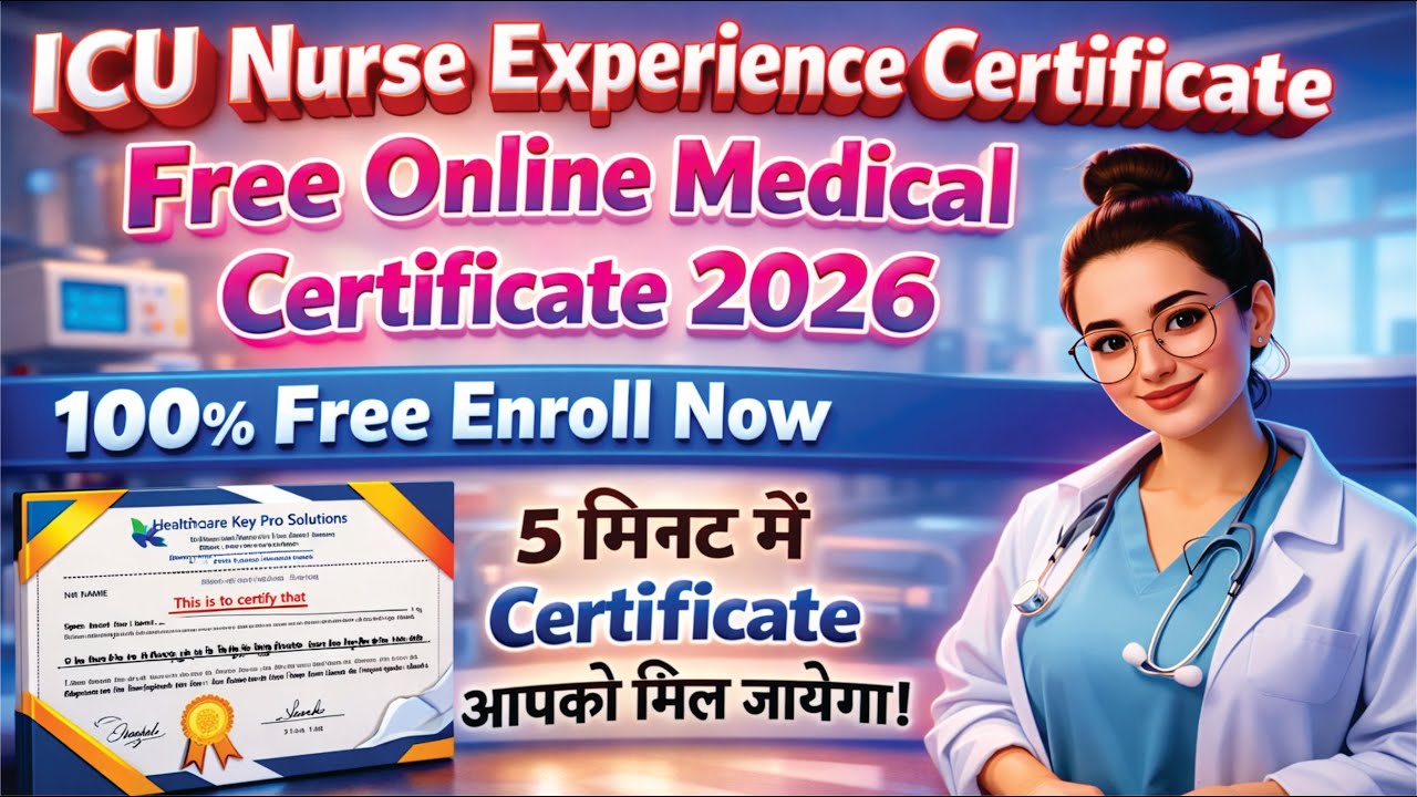 ICU Nurse Experience Certificate 2026 | Doctor Daljit Singh | Best Online Skill Training Certificate