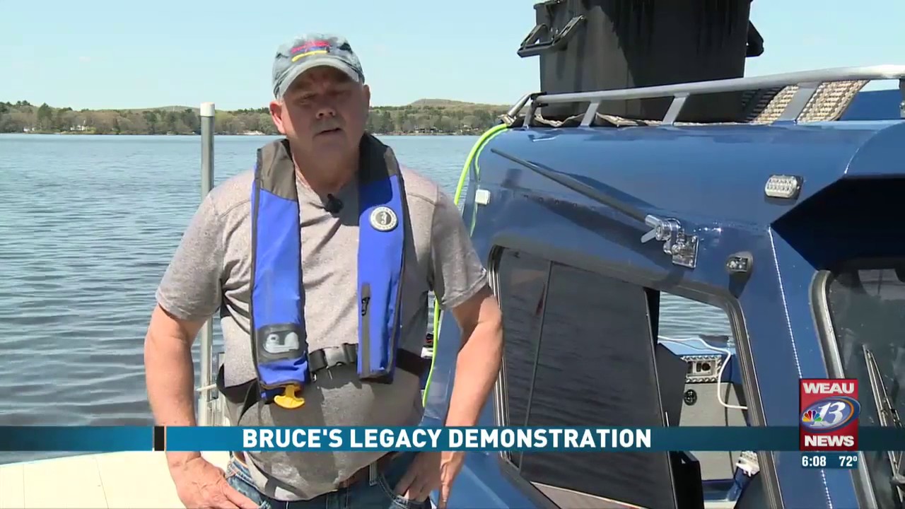Bruce's Legacy shows sonar equipment to local law enforcement