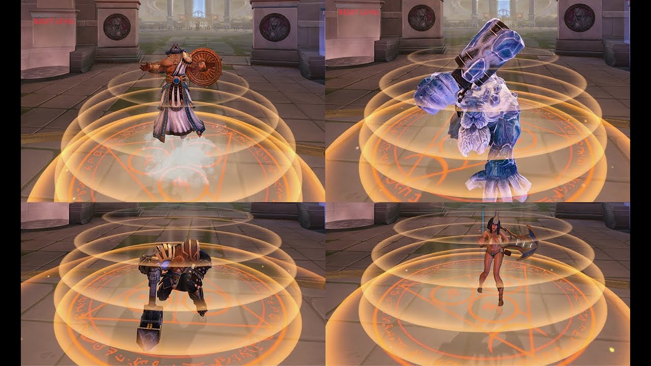 SMITE - All Gods Backing Animations (Up to 9.10)