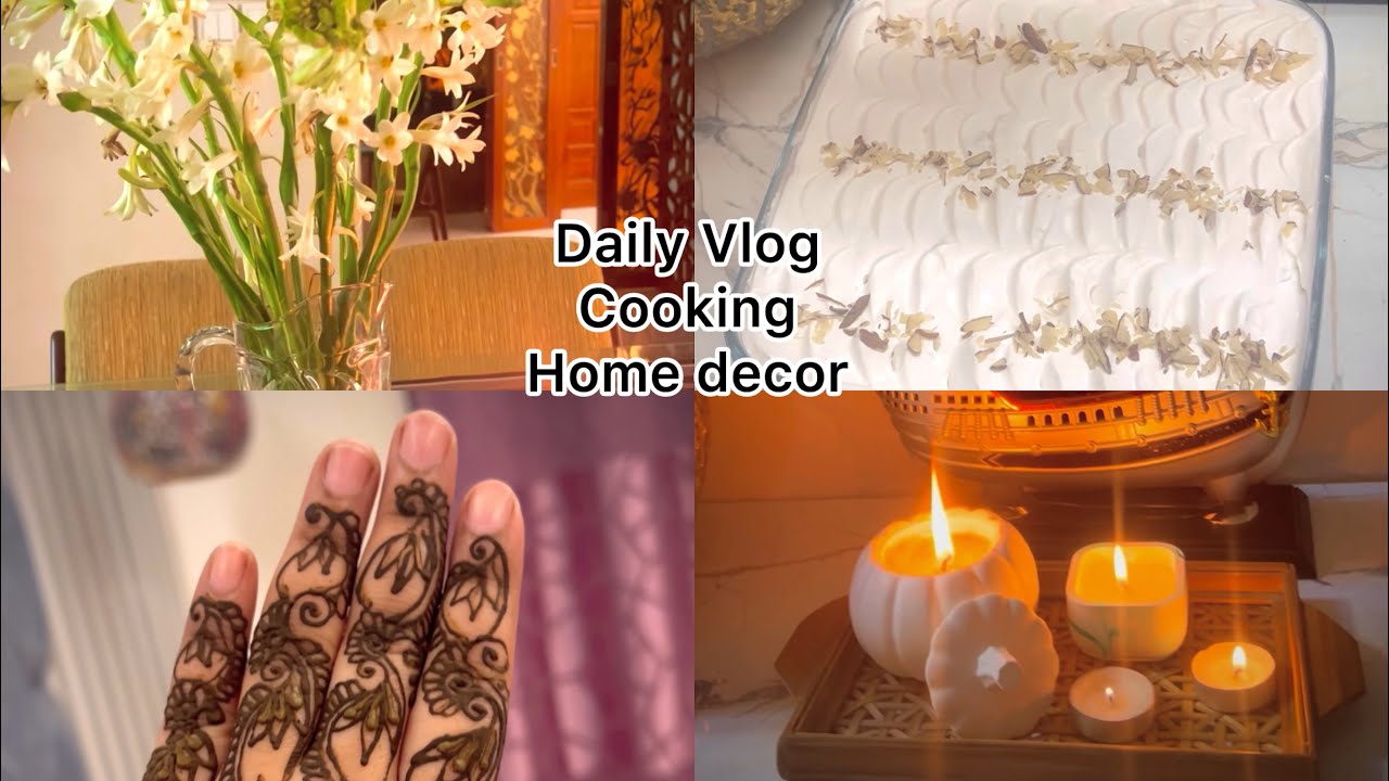 I Decorated My Home With Flowers 🌸 | Real Evening Routine | Tal Bora, Cake, Mehendi & Self Care Vlog