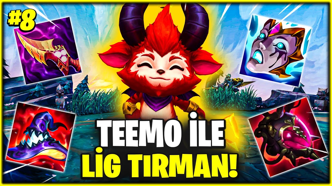 TEEMO 1.SİNDEN TEEMO İLE NASIL LİG KASILIR? GÜNCEL BUİLDLER-RÜNLER! (Metadan Master'a #8)