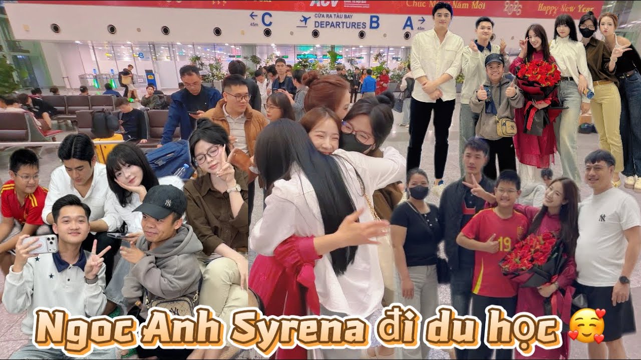 VLOG CÁC CHÚ BÁO VỀ THĂM NHÀ VÀ ĐƯA NGỌC ANH SYRENA RA SÂN BAY ĐI DU HỌC