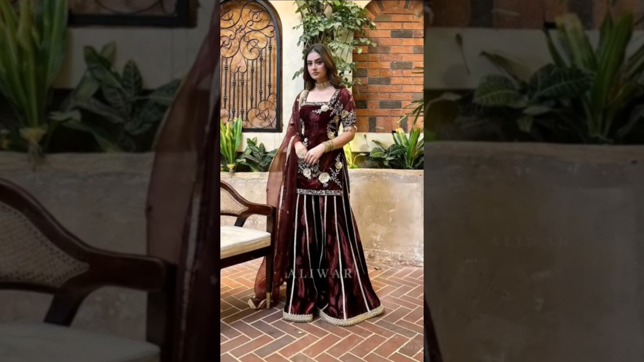 Latest velvet dress designs for wedding || Fancy velvet dress designs 2026 