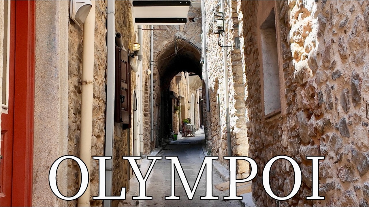 Olympoi, Island Chios, Greece - by drone [4K]. #chios