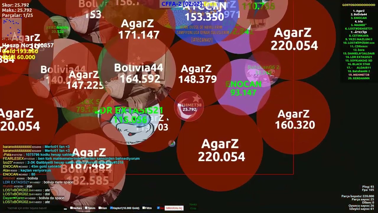AgarZ- | Cffa-2 Site Rekoru | 5.496.012 |