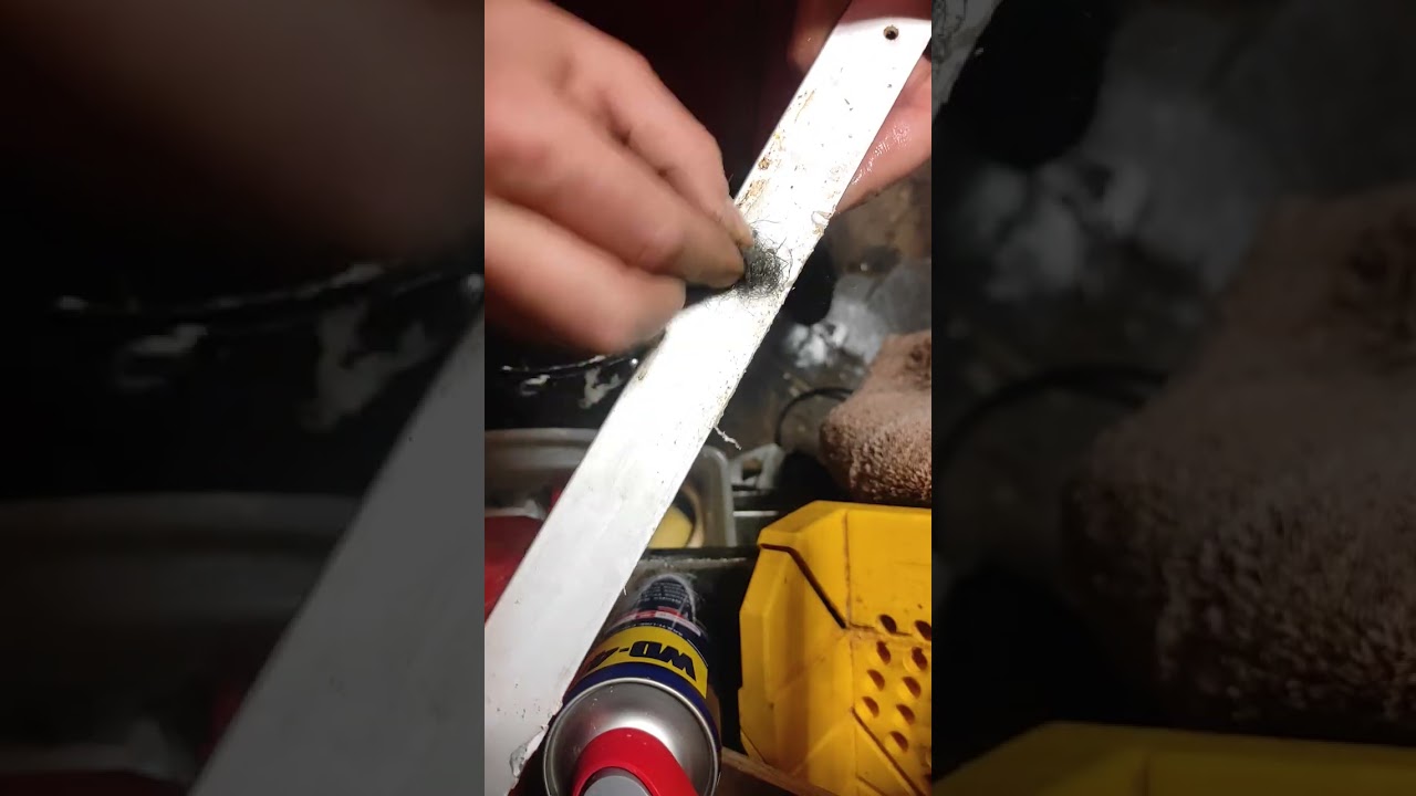 Проверка: WD40 против засохшего жира. 